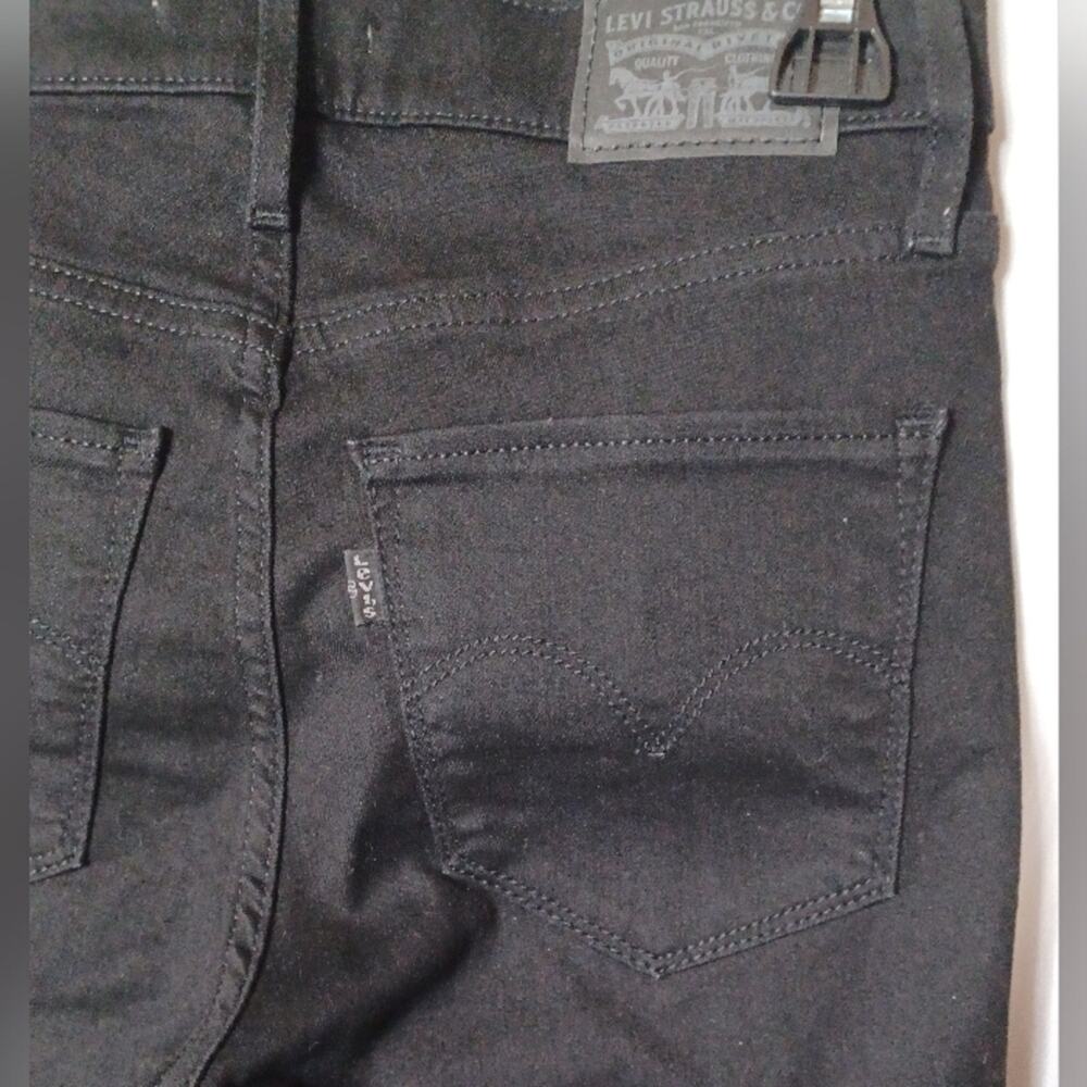 LEVI 720 High-Rise Super Skinny Black Stretch Jeans. Size 26 - Picture 7 of 10